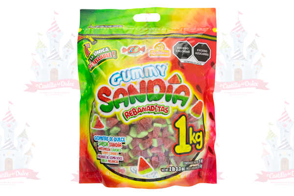 GUMMY SANDIA REBANADITAS 10/1 KG. DELICIAS