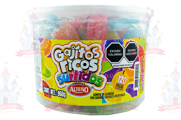 GOMI RICOS GAJITOS SURTIDOS 12/960 GRS. ALTEÑO