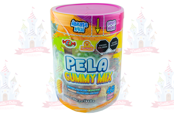 GOMA PELA GUMMY MIX 8/48 PZ DELICIAS