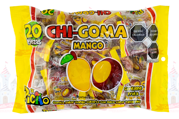 CHI GOMA MANGO 20/20 PZA PICAO