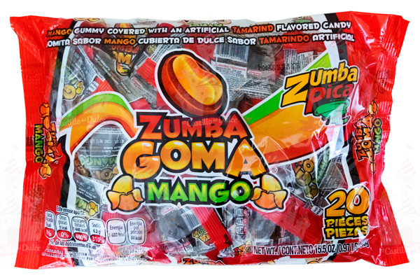 ZUMBA GOMA MANGO 20/20 ZUMBA PICA