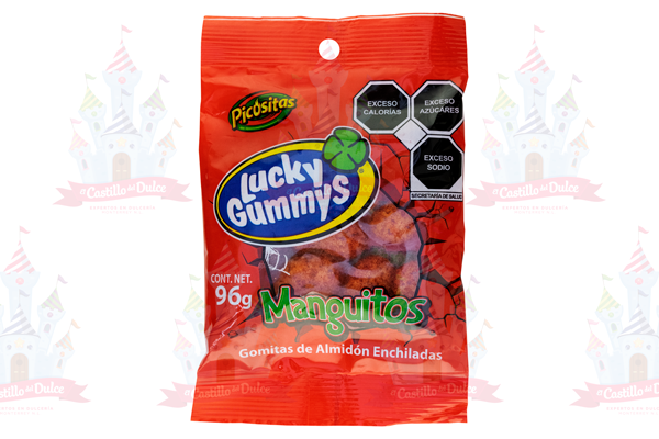 MINI LUCKY GOMA MANGUITOS 1/12 PZAS 96 GRS