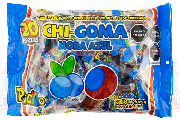 CHI-GOMA SABOR MORA AZUL 20/20 PICAO