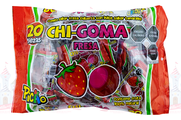 CHI-GOMA SABOR FRESA 20/20 PICAO