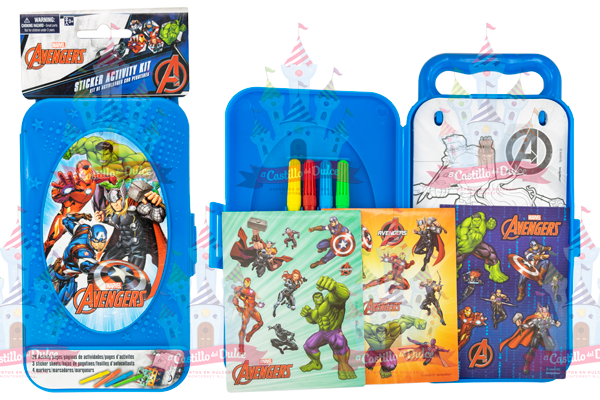 SET PINTAR C/LAPICERA AVENGERS 3/1 PZA GRANMARK