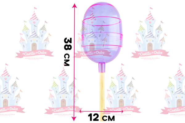 PALETA PLASTICO GRANDE LILA 1 PZA