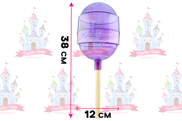 PALETA PLASTICO GRANDE MORADO 1 PZA