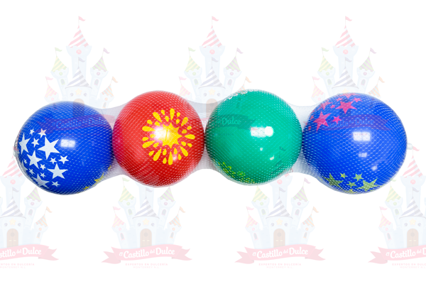 PELOTA SURTIDA #9  50/4 PZA TOY