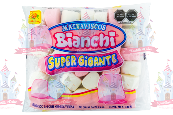 BOMBON SUPER GIGANTE BCO Y ROSA 5/30 LA ROSA