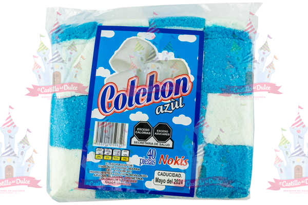 BOMBON COLCHON AZUL 30/40 PZA NOKIS