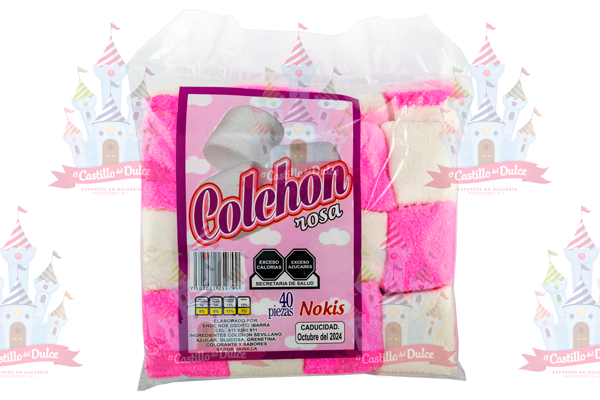 BOMBON COLCHON ROSA 30/40 PZA NOKIS