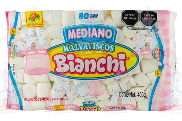 BOMBON MEDIANO BLANCO 15/400 GRS. LA ROSA