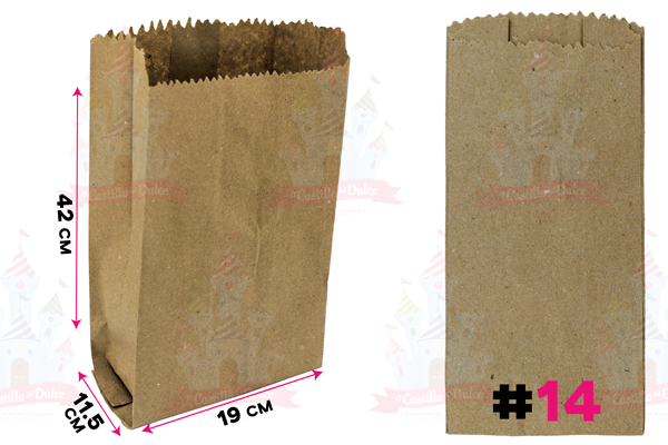 BOLSA PAPEL # 14 10/100 KRAFT