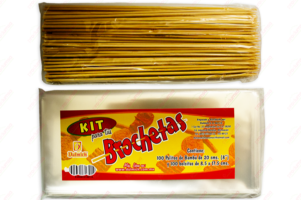 KIT PARA BROCHETA 20CM 40/100 DULMICH