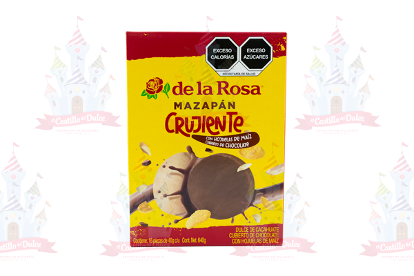 MAZAPAN CUBIERTO CHOC. CRUJIENTE 16/16 PZS. LA ROSA