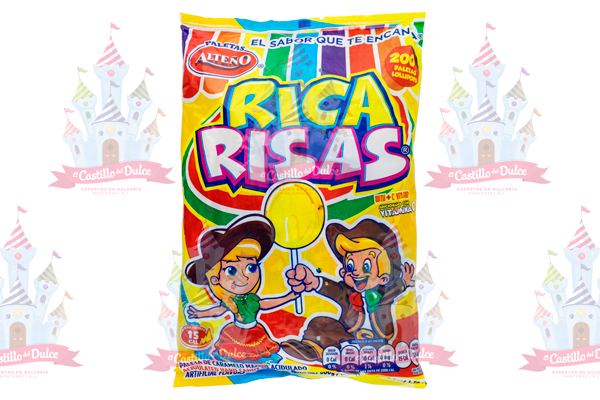 MINI PALETITA RICAS RISAS 16/200 CANDY AZTECA