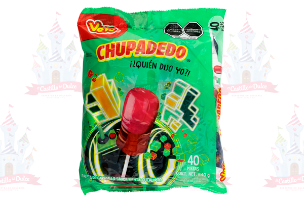 PALETA CHUPADEDO ROJA. 24/30 (20GR)  VERO