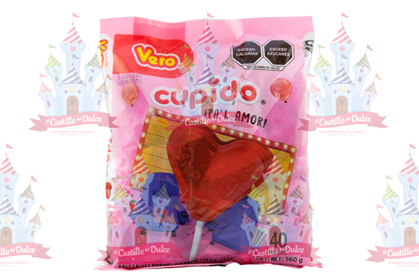 PALETA CUPIDO CEREZA 24/40 VERO