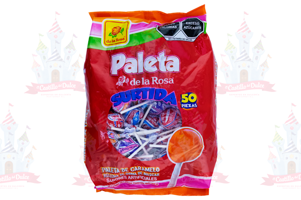 PALETA JUMBO SURTIDA 12/50 LA ROSA