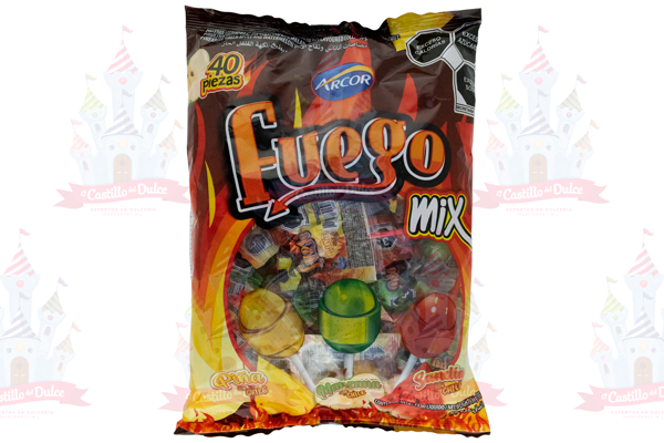 PALETA MISTER POPS HOT MIX FUEGO 12/40 ARCOR