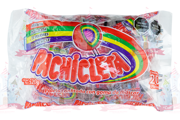 PALETA PACHICLETA BOLSA 9/20 PZ LUCKY GUMMIS