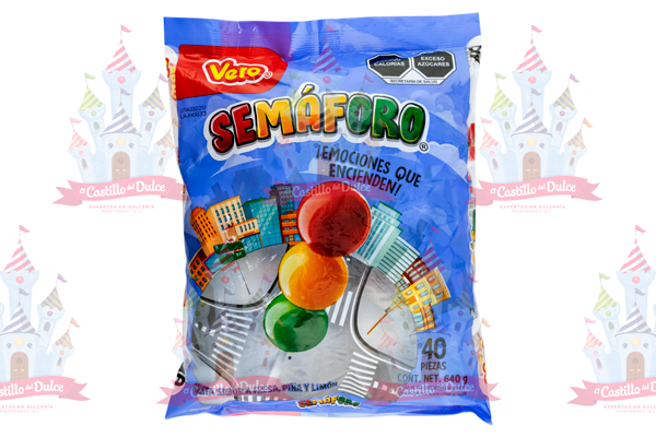 PALETA SEMAFORO CHICO 24/40 (16GRS) VERO