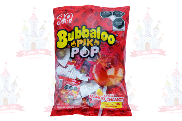 PALETA BUBBALOO PIKPOP MANGO 24/40 PZA ADAMS