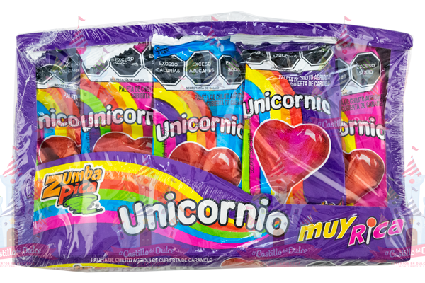 PALETA UNICORNIO DISPLAY 24/12 PZ ZUMBAPICA