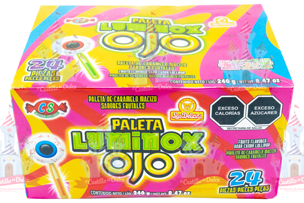 PALETA LUMINOX OJO 12/24 PZA DELICIAS