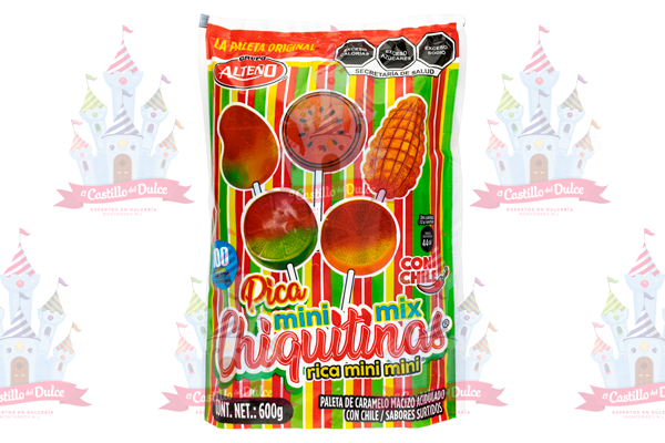 PALETA MINI MIX CHIQUITINAS C/CHILE 20/100 ALTEÑO