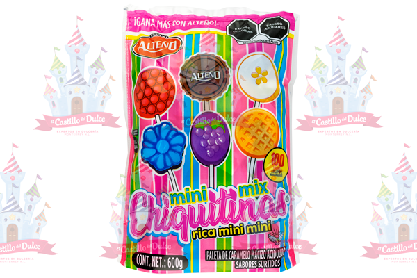 PALETA MINI MIX CHIQUITINAS AZUCAR 20/100