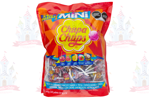 PALETA MINI CHUPA CHUPS BOLSA  6/240 PZAS