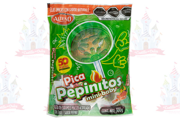 PALETA MINI BABY PICA PEPINITOS 28/50 PZA ALTEÑO