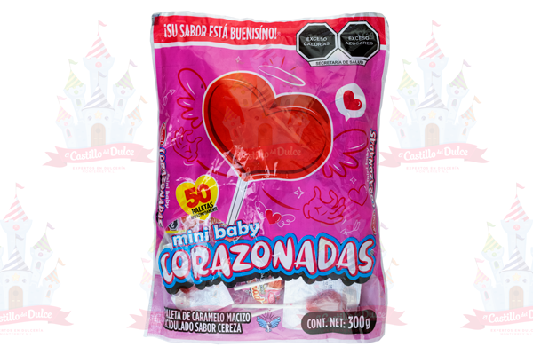 PALETA MINI BABY CORAZONADAS 28/50 PZA ALTEÑO