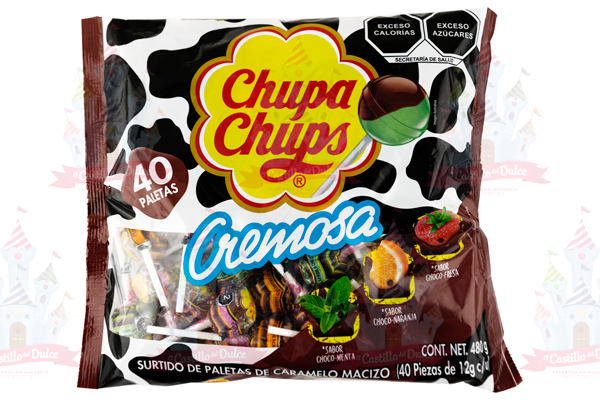 PALETA CREMOSA CHOCOLATE 18/40 PZS. CHUPA CHUPS