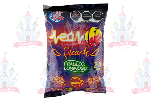 PALETA NEON PICANTE 24/24 COOL TOONS