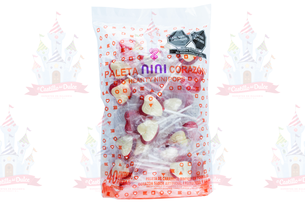 PALETA CORAZON NINIS 20/40 PZS NOKIS