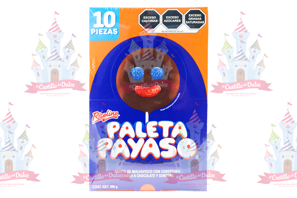 PALETA PAYASO 12/10 PZAS RICOLINO