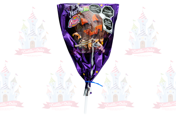 RISA PALETA MALVAVISCO CUBIERTA DE CHOCOLATE 15/1/30 GR