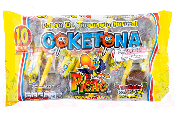 PALETA COKETONA C/AZUCAR 20/10 PZA PICAO