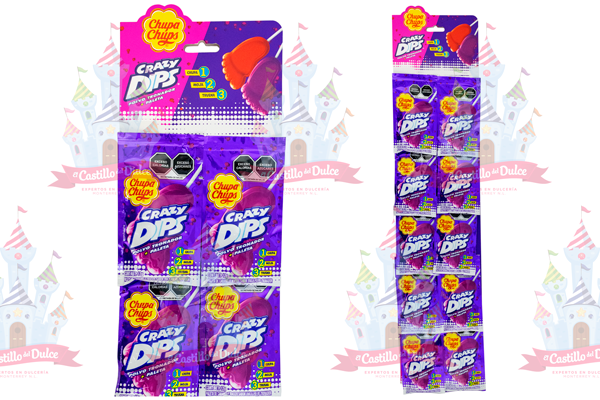 CRAZY DIPS TIRA UVA 18/10 CHUPA CHUPS