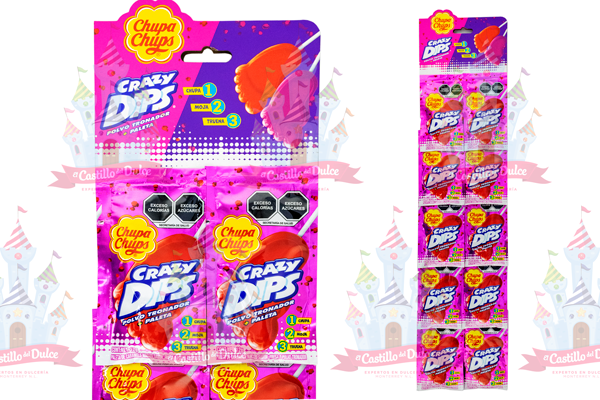 CRAZY DIPS TIRA FRESA 18/10 CHUPA CHUPS