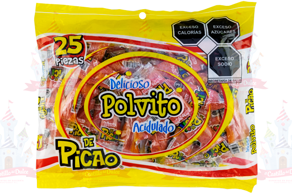 POLVITO GDE ACIDULADO 36/25 PZA PICAO