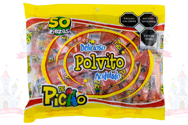 POLVITO MEDIANO ACIDULADO 36/50 PZA PICAO