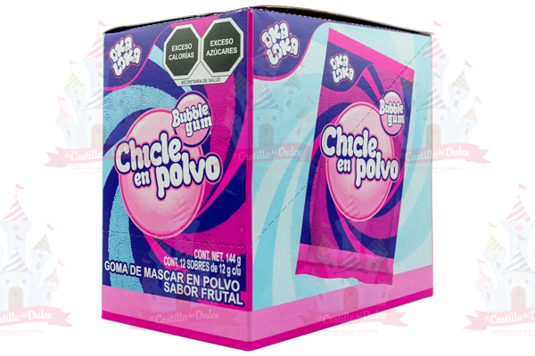 OKA LOKA CHICLE C/POLVO TUTTI FRUTI 18/12 PAF