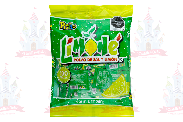 POLVO LIMONE SAL Y LIMON 42/100 PZ (200 GRS) PICAO