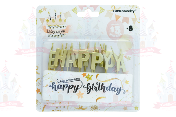 VELA HAPPY BIRTHDAY DORADA 6/1 PZ GRANMARK