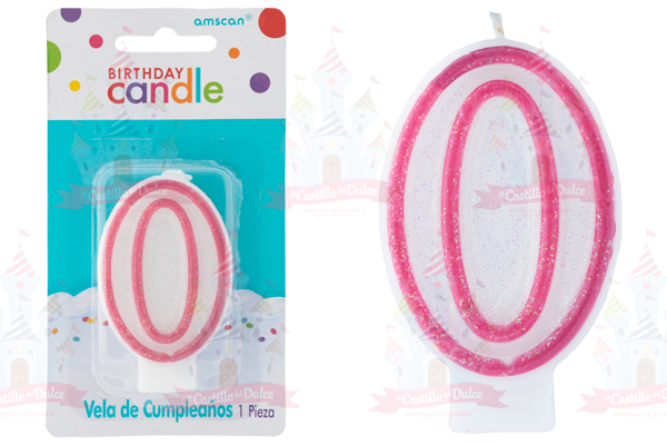 VELA #0 C/GLIT BRILL FUCSIA 12/1 PZA GRANMARK