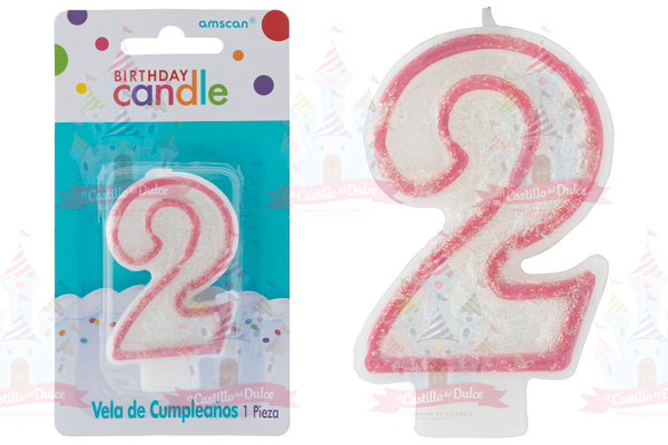 VELA #2 C/GLIT BRILL FUCSIA 12/1 PZA GRANMARK