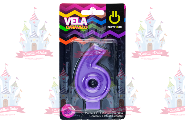 VELA CARAMELO MIX # 6  12/1 PZ FAB SELECTA